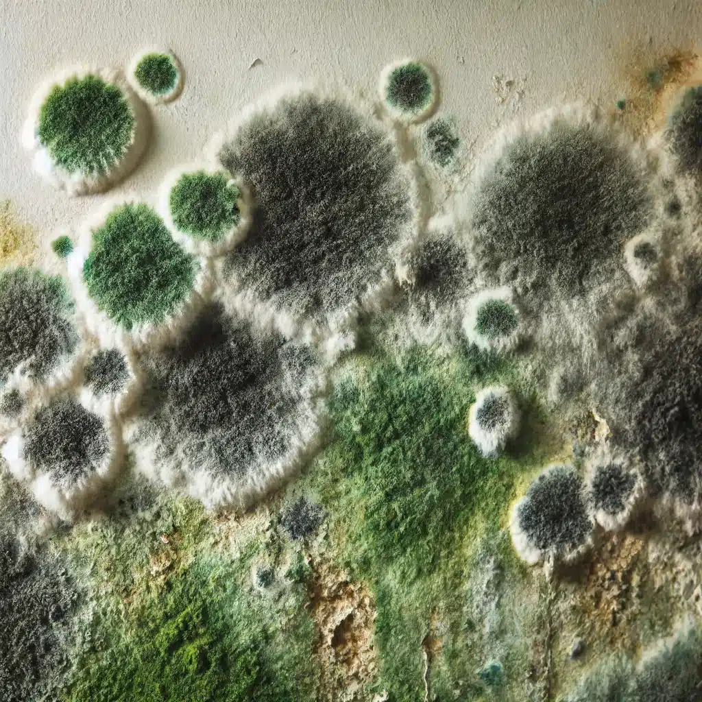 what does mold look like on walls