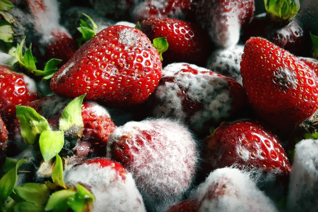 Moldy strawberries