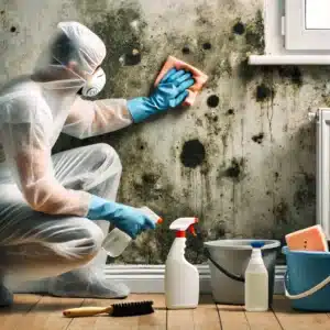 how to clean mold off walls