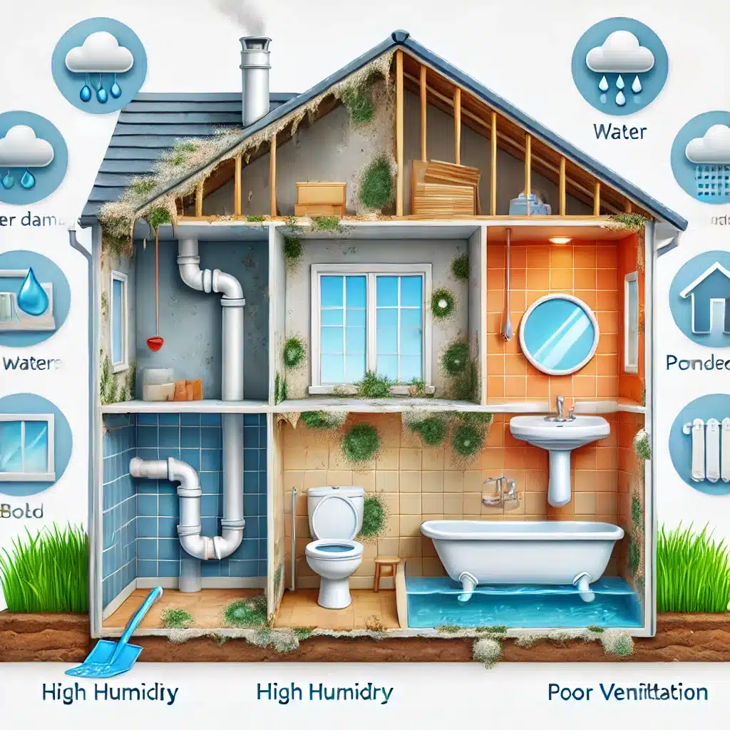 what causes mold in a house