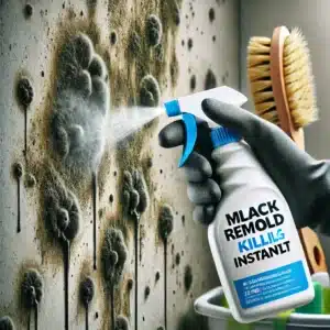 what kills black mold instantly