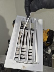Mold surface sampling from an air vent